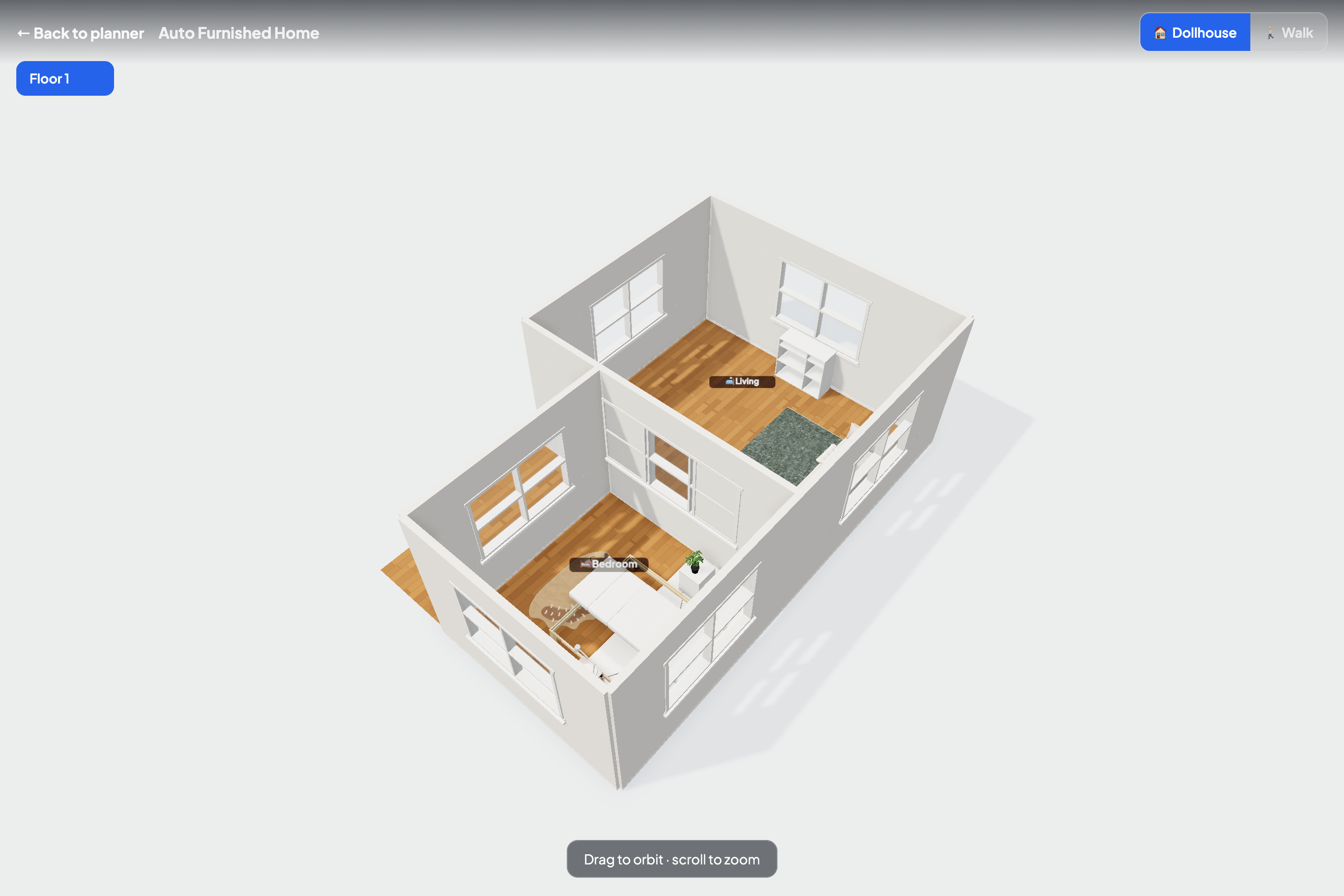 Whole home auto-furnished